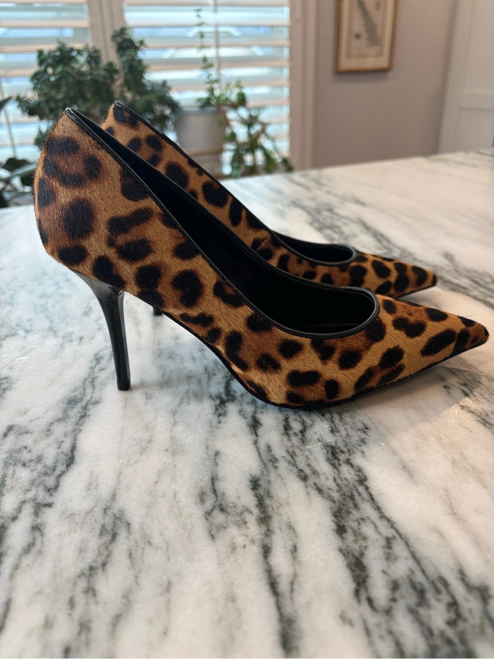 Nine West - Leopard Print Pointed Toe Pumps